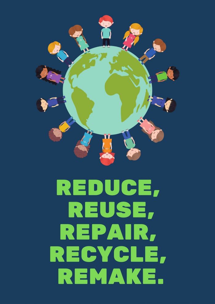 Reduce, Reuse, Recycle, Repair, Remake Poster