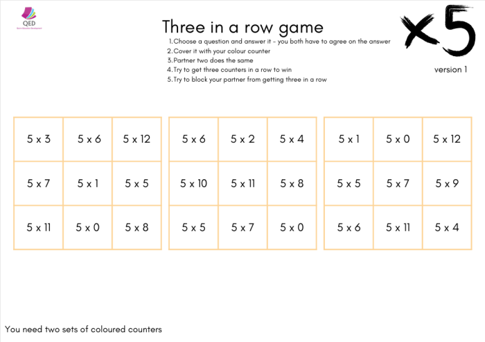 Times tables games for Year 2 (downloadable PDF) - Image 2